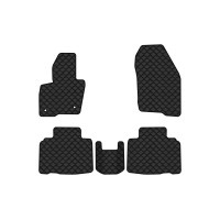 Коврики с экокожи в салон Edge Ford 2014-2018 2 поколение SUV USA EVAtech  ECO Экокожа черная c черной ниткой черный кант