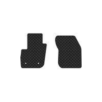 Коврики с экокожи в салон Fusion Ford 2012-2017 2 поколение Sedan USA EVAtech  ECO Экокожа черная c черной ниткой черный кант