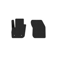 Коврики с экокожи в салон Fusion Ford 2012-2017 2 поколение Sedan USA EVAtech  ECO Экокожа черная c черной ниткой черный кант