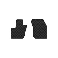 Коврики с экокожи в салон Fusion Restyling Ford 2017 2 поколение Sedan USA EVAtech  ECO Экокожа черная c черной ниткой черный кант