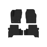 Коврики с экокожи в салон Escape Ford 2012-2015 3 поколение SUV USA EVAtech  ECO Экокожа черная c черной ниткой черный кант