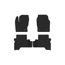 Коврики с экокожи в салон C-Max (C344) Ford 2010-2019 2 поколение Minivan EU EVAtech  ECO Экокожа черная c черной ниткой черный кант