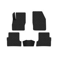 Коврики с экокожи в салон Focus (C307) AT Ford 2005-2010 2 поколение Combi EU EVAtech  ECO Экокожа черная c черной ниткой черный кант