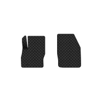 Коврики с экокожи в салон Focus (C307) 3-doors AT Ford 2005-2010 2 поколение Htb EU EVAtech  ECO Экокожа черная c черной ниткой черный кант