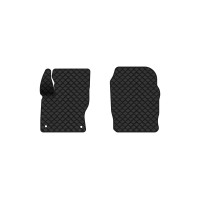 Коврики с экокожи в салон Focus (C346) Ford 2011-2018 3 поколение Sedan EU EVAtech  ECO Экокожа черная c черной ниткой черный кант