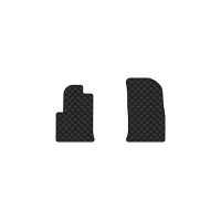 Коврики с экокожи в салон Fiesta (Mark 6) 5-doors Ford 2002-2009 5 поколение Htb EU EVAtech  ECO Экокожа черная c черной ниткой черный кант