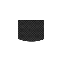 Коврик с экокожи в багажник Kuga Restyling Ford 2016-2019 2 поколение SUV EU EVAtech  ECO Экокожа черная c черной ниткой черный кант