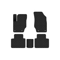 Коврики с экокожи в салон Atlas Pro (NL-3) Geely 2020 1 поколение SUV EU EVAtech  ECO Экокожа черная c черной ниткой черный кант