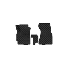 Коврики с экокожи в салон CR-V (RD1) MT Honda 1996-2001 1 поколение SUV EU EVAtech  ECO Экокожа черная c черной ниткой черный кант