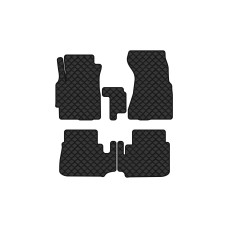 Коврики с экокожи в салон CR-V (RD1) MT Honda 1996-2001 1 поколение SUV EU EVAtech  ECO Экокожа черная c черной ниткой черный кант