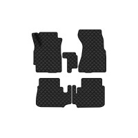 Коврики с экокожи в салон CR-V (RD1) MT Honda 1996-2001 1 поколение SUV EU EVAtech  ECO Экокожа черная c черной ниткой черный кант