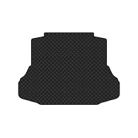 Коврик с экокожи в багажник Civic (FD) Honda 2005-2012 8 поколение Sedan EU EVAtech  ECO Экокожа черная c черной ниткой черный кант