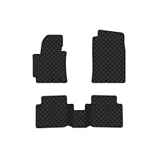 Коврики с экокожи в салон Elantra (MD) (3 clips) Hyundai 2010-2015 5 поколение Sedan USA EVAtech  ECO Экокожа черная c черной ниткой черный кант
