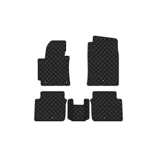 Коврики с экокожи в салон Elantra (MD) (5 clips) Hyundai 2010-2015 5 поколение Sedan USA EVAtech  ECO Экокожа черная c черной ниткой черный кант