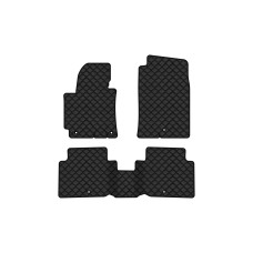 Коврики с экокожи в салон Elantra (MD) (5 clips) Hyundai 2010-2015 5 поколение Sedan USA EVAtech  ECO Экокожа черная c черной ниткой черный кант