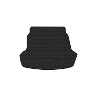 Коврик с экокожи в багажник Sonata (LF) (5 clips) Hyundai 2014-2019 7 поколение Sedan USA EVAtech  ECO Экокожа черная c черной ниткой черный кант