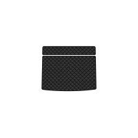 Коврик с экокожи в багажник Cherokee (KL) Jeep 2014 5 поколение SUV USA EVAtech  ECO Экокожа черная c черной ниткой черный кант