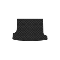 Коврик с экокожи в багажник Cherokee (KL) Jeep 2014 5 поколение SUV USA EVAtech  ECO Экокожа черная c черной ниткой черный кант