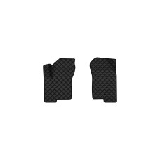 Коврики с экокожи в салон Patriot (MK74) Jeep 2006-2011 1 поколение SUV USA EVAtech  ECO Экокожа черная c черной ниткой черный кант