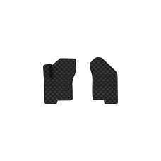Коврики с экокожи в салон Patriot (MK74) Jeep 2006-2011 1 поколение SUV USA EVAtech  ECO Экокожа черная c черной ниткой черный кант