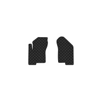 Коврики с экокожи в салон Patriot (MK74) Jeep 2006-2011 1 поколение SUV USA EVAtech  ECO Экокожа черная c черной ниткой черный кант