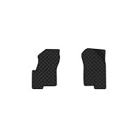 Коврики с экокожи в салон Patriot (MK74) Restyling Jeep 2011-2016 1 поколение SUV USA EVAtech  ECO Экокожа черная c черной ниткой черный кант