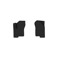 Коврики с экокожи в салон Patriot (MK74) Restyling Jeep 2011-2016 1 поколение SUV USA EVAtech  ECO Экокожа черная c черной ниткой черный кант