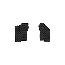 Коврики с экокожи в салон Patriot (MK74) Restyling Jeep 2011-2016 1 поколение SUV USA EVAtech  ECO Экокожа черная c черной ниткой черный кант