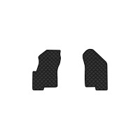 Коврики с экокожи в салон Patriot (MK74) Restyling Jeep 2011-2016 1 поколение SUV USA EVAtech  ECO Экокожа черная c черной ниткой черный кант