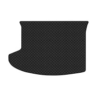 Коврик с экокожи в багажник Patriot (MK74) Restyling Jeep 2011-2016 1 поколение SUV USA EVAtech  ECO Экокожа черная c черной ниткой черный кант