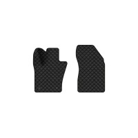 Коврики с экокожи в салон Renegade (2 clips) Jeep 2014 1 поколение SUV USA EVAtech  ECO Экокожа черная c черной ниткой черный кант