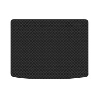 Коврик с экокожи в багажник Renegade Jeep 2014 1 поколение SUV USA EVAtech  ECO Экокожа черная c черной ниткой черный кант