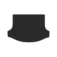 Коврик с экокожи в багажник Sportage (SL) Kia 2010-2015 3 поколение SUV EU EVAtech  ECO Экокожа черная c черной ниткой черный кант