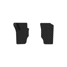 Коврики с экокожи в салон Sorento (BL) 5 seats Kia 2002-2009 1 поколение SUV EU EVAtech  ECO Экокожа черная c черной ниткой черный кант