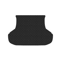 Коврик с экокожи в багажник Priora 2170 Lada 2007-2018 1 поколение Sedan EU EVAtech  ECO Экокожа черная c черной ниткой черный кант