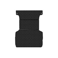 Коврик с экокожи в багажник L200 (V) (Short base) Restyling Mitsubishi 2018-2023 5 поколение Pickup 4-дв. EU EVAtech  ECO Экокожа черная c черной ниткой черный кант