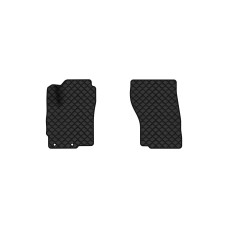 Коврики с экокожи в салон Outlander 5 seats Mitsubishi 2013 3 поколение SUV EU EVAtech  ECO Экокожа черная c черной ниткой черный кант