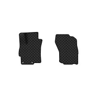 Коврики с экокожи в салон Lancer (10) AT Mitsubishi 2007-2018 10 поколение Sedan USA EVAtech  ECO Экокожа черная c черной ниткой черный кант