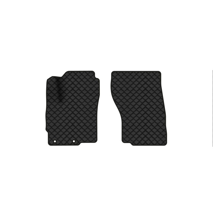 Коврики с экокожи в салон Outlander 7 seats Mitsubishi 2013 3 поколение SUV EU EVAtech  ECO Экокожа черная c черной ниткой черный кант