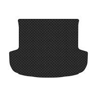 Коврик с экокожи в багажник Outlander 5 seats Mitsubishi 2013 3 поколение SUV USA EVAtech  ECO Экокожа черная c черной ниткой черный кант