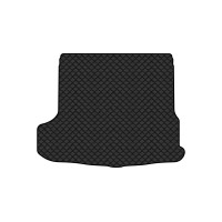 Коврик с экокожи в багажник 3 (BM) Mazda 2013-2019 3 поколение Sedan USA EVAtech  ECO Экокожа черная c черной ниткой черный кант