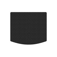 Коврик с экокожи в багажник CX-5 (KE) Mazda 2012-2017 1 поколение SUV USA EVAtech  ECO Экокожа черная c черной ниткой черный кант