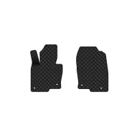 Коврики с экокожи в салон CX-5 (KF) Mazda 2016-2021 2 поколение SUV EU EVAtech  ECO Экокожа черная c черной ниткой черный кант