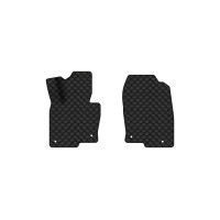Коврики с экокожи в салон CX-5 (KF) Mazda 2016-2021 2 поколение SUV EU EVAtech  ECO Экокожа черная c черной ниткой черный кант