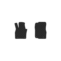 Коврики с экокожи в салон CX-90 7 seats Mazda 2023 1 поколение SUV USA EVAtech  ECO Экокожа черная c черной ниткой черный кант