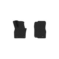 Коврики с экокожи в салон CX-90 7 seats Mazda 2023 1 поколение SUV USA EVAtech  ECO Экокожа черная c черной ниткой черный кант