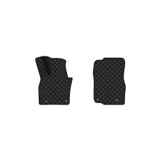 Коврики с экокожи в салон CX-90 7 seats Mazda 2023 1 поколение SUV USA EVAtech  ECO Экокожа черная c черной ниткой черный кант