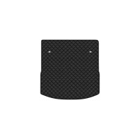 Коврик с экокожи в багажник CX-90 7 seats Mazda 2023 1 поколение SUV USA EVAtech  ECO Экокожа черная c черной ниткой черный кант