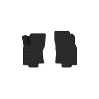 Коврики с экокожи в салон Rogue (T32) Nissan 2014-2020 2 поколение SUV USA EVAtech  ECO Экокожа черная c черной ниткой черный кант