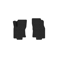 Коврики с экокожи в салон Rogue (T32) Nissan 2014-2020 2 поколение SUV USA EVAtech  ECO Экокожа черная c черной ниткой черный кант